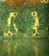 Gustav Klimt slottet kammer vid attersee oil